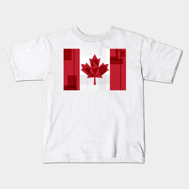 O Canada flag Kids T-Shirt by fimbis